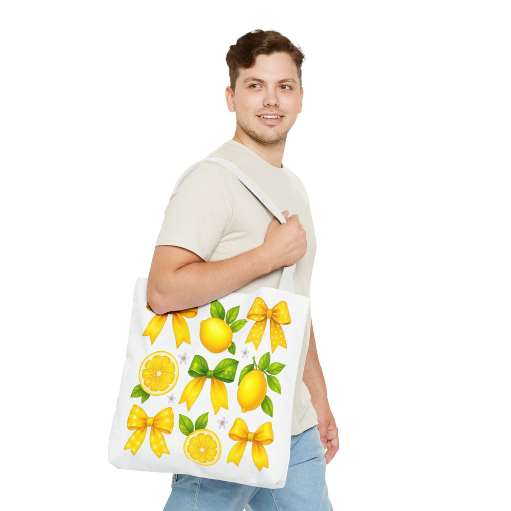 Lemon Bow Tote Bag