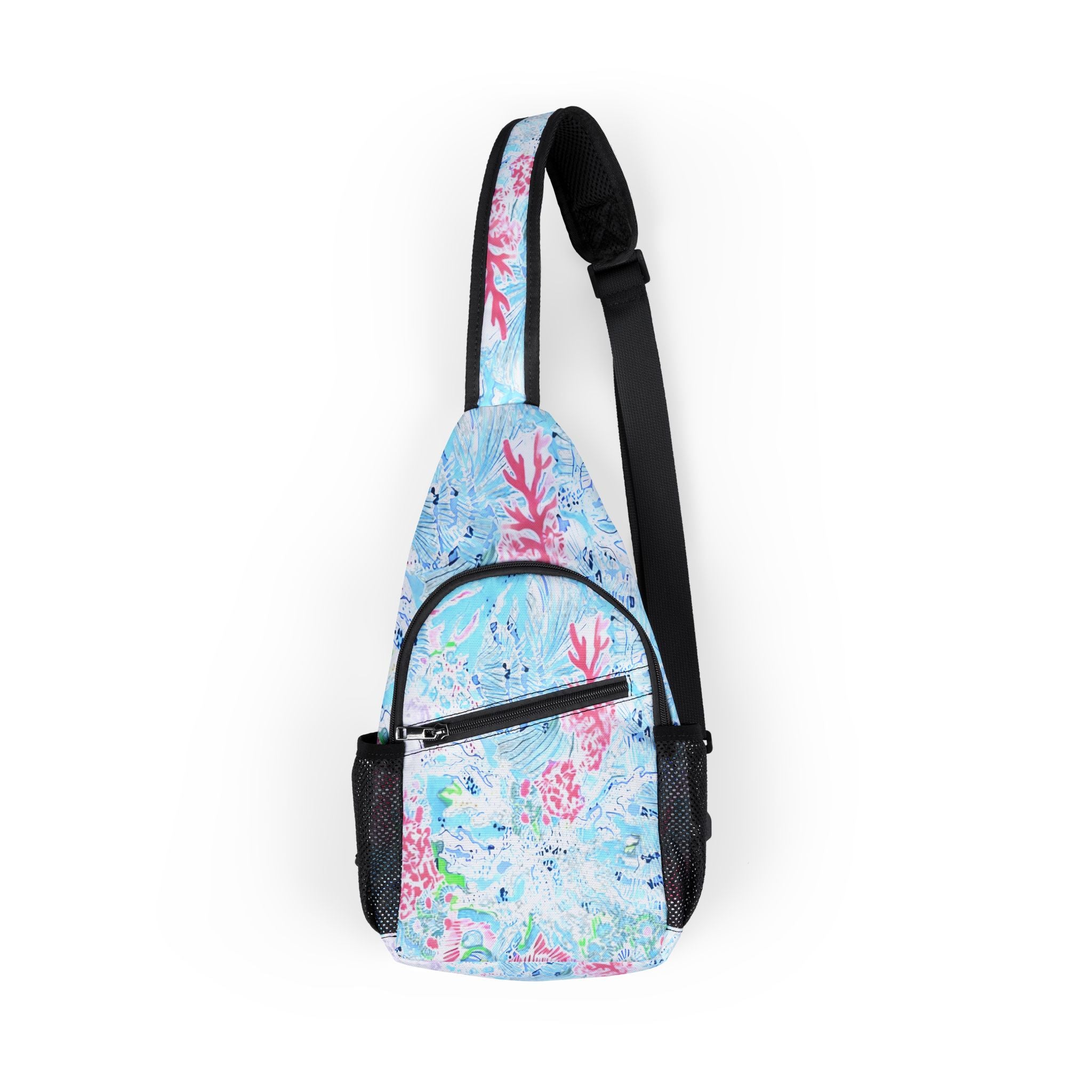 Coral Reef Watercolor Sling Bag