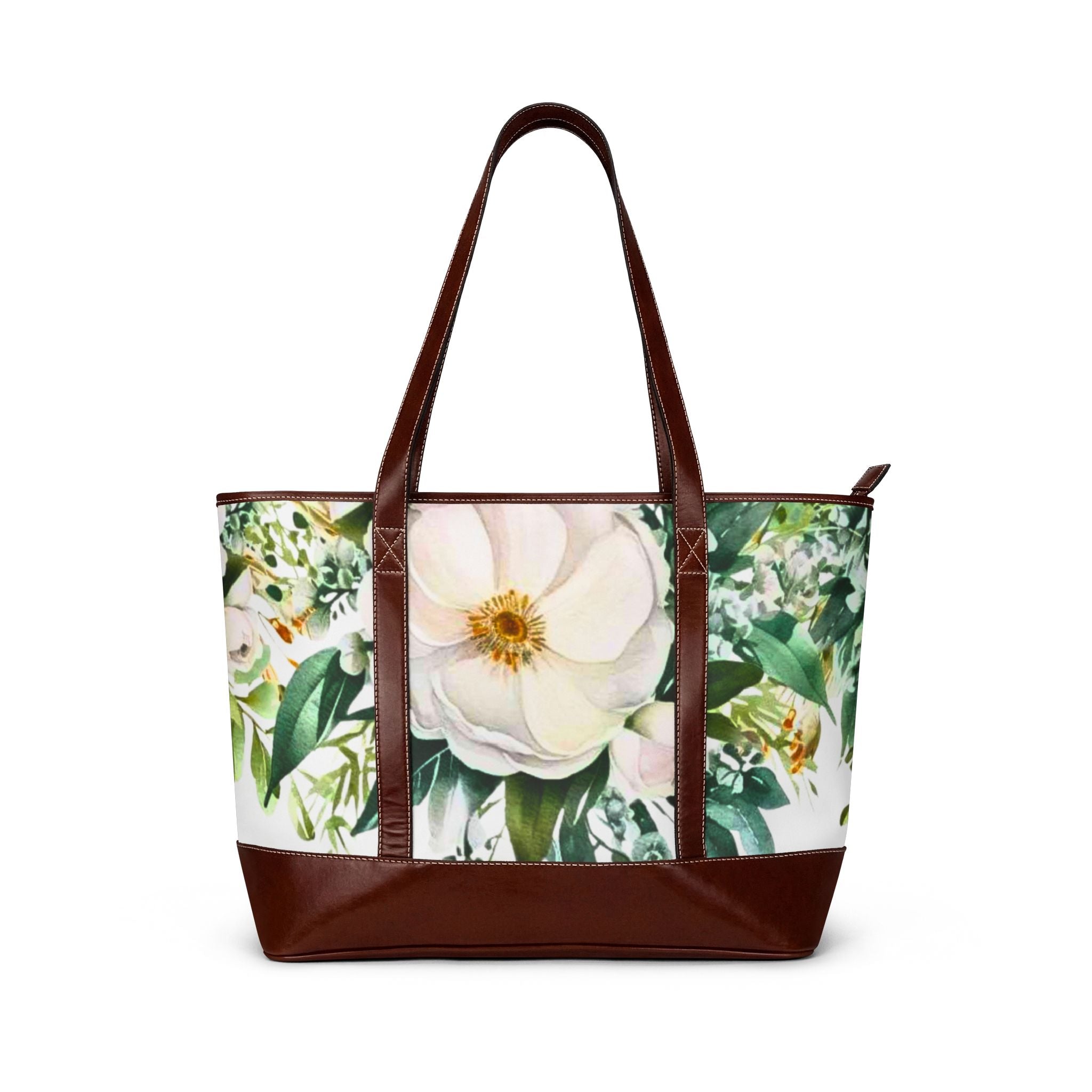 White Magnolia Shoulder Bag