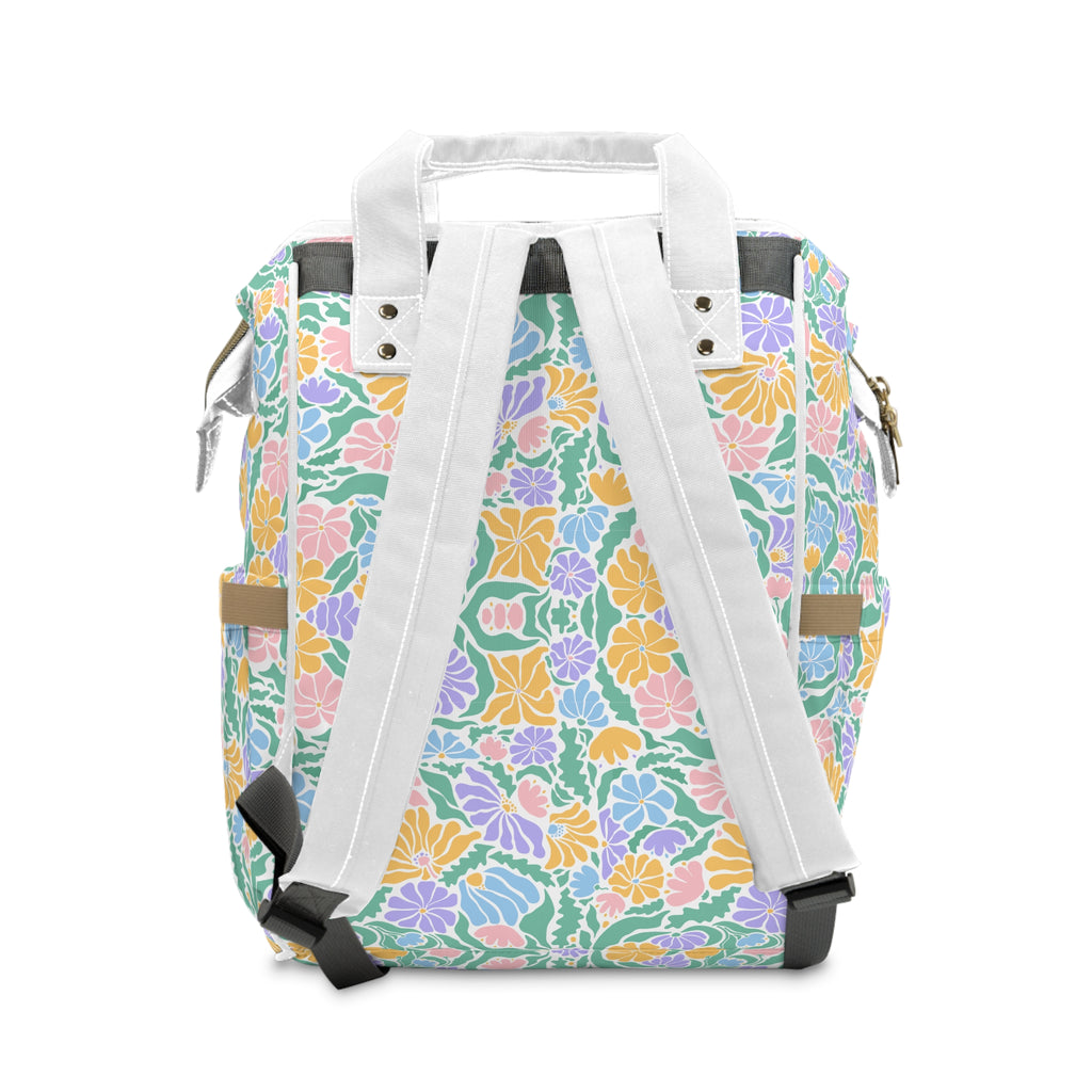 Floral Pastel Diaper Backpack