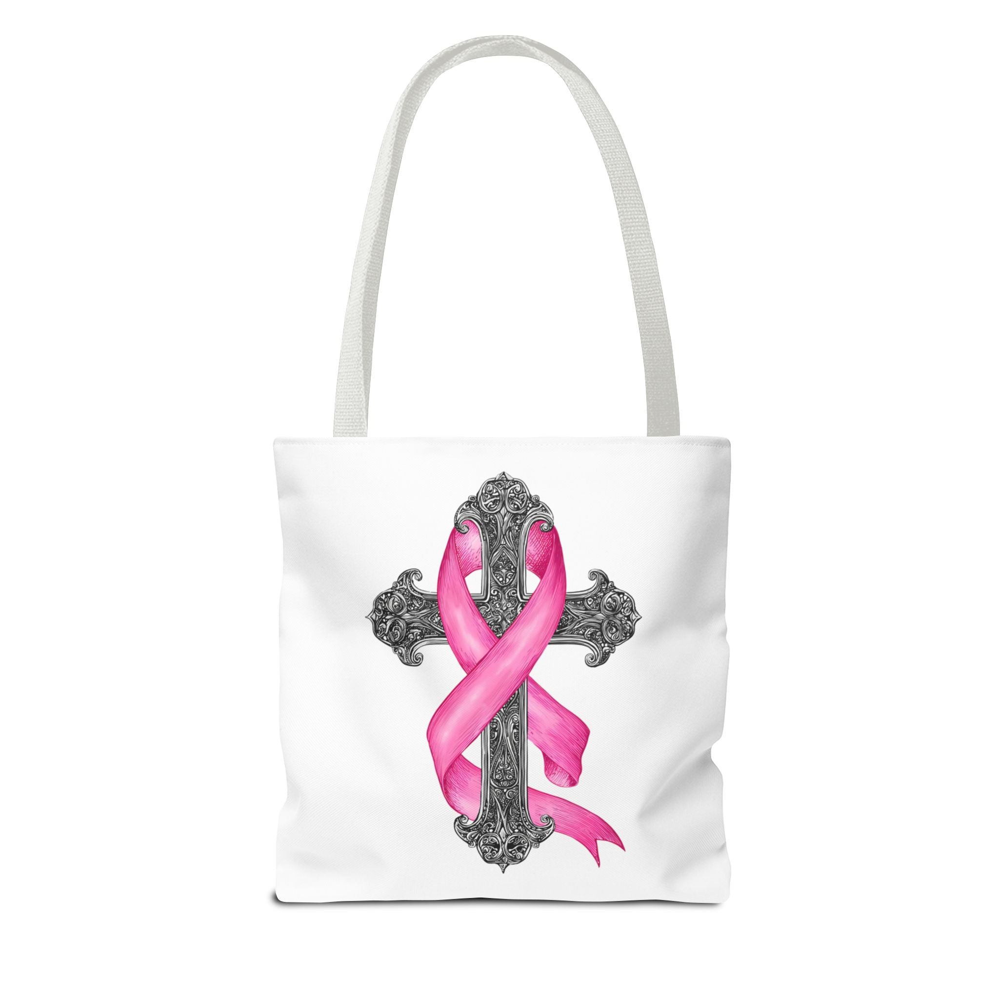Breast Cancer Awareness Cross Tote Bag