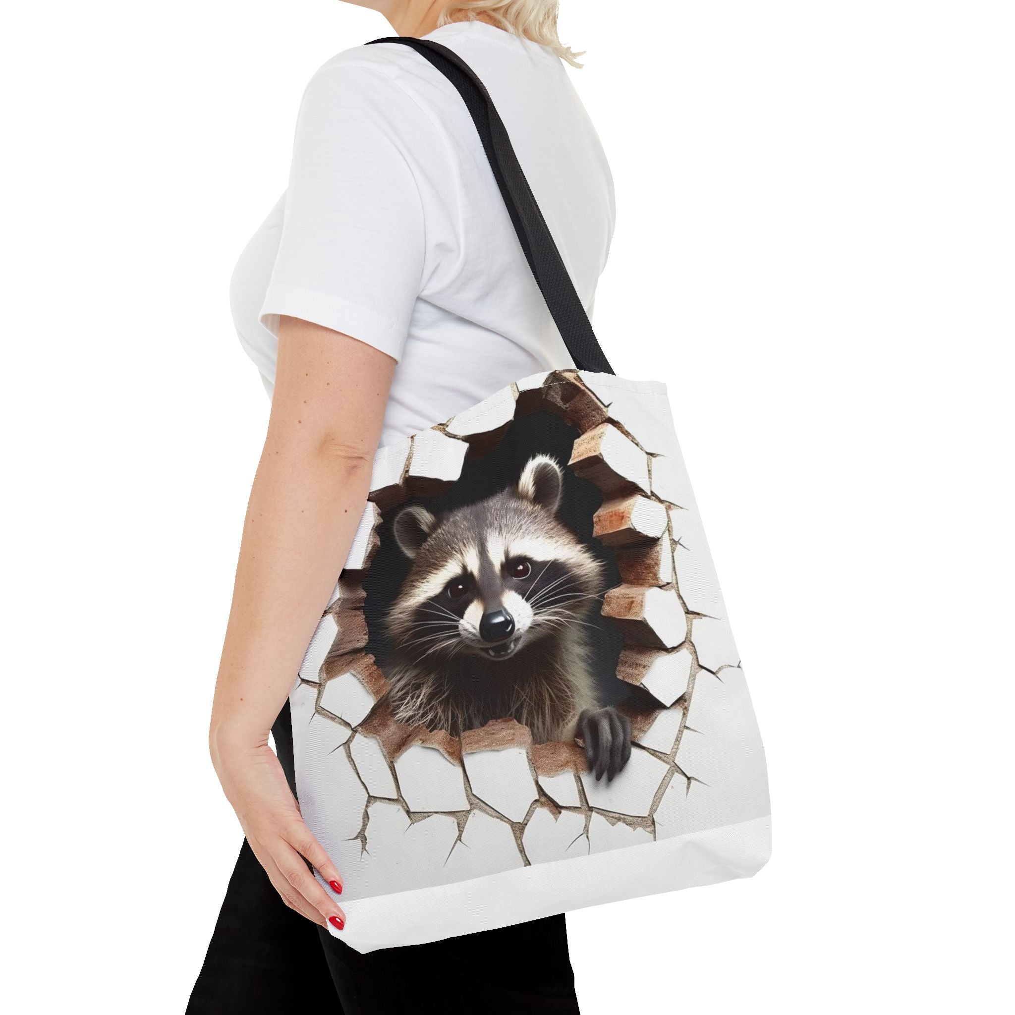 Raccoon Peekaboo Tote Bag