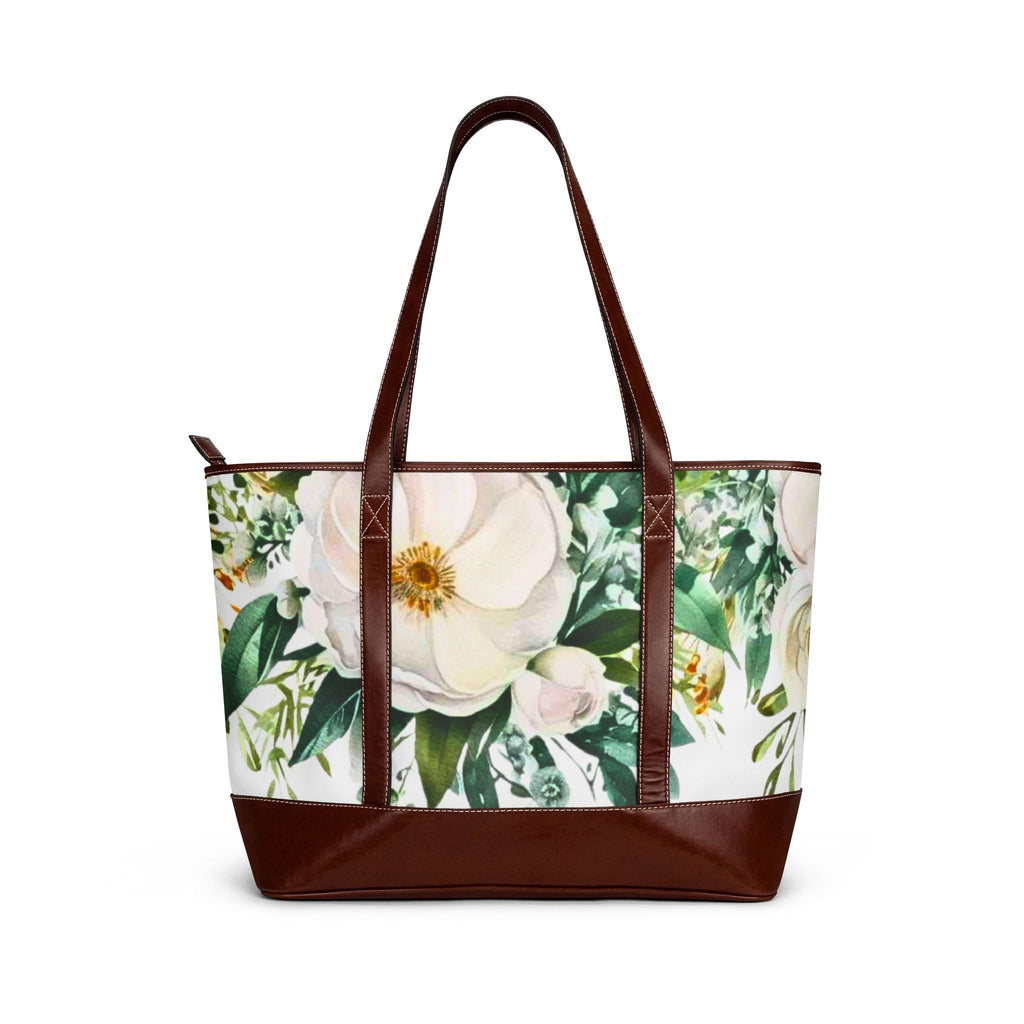 White Magnolia Shoulder Bag