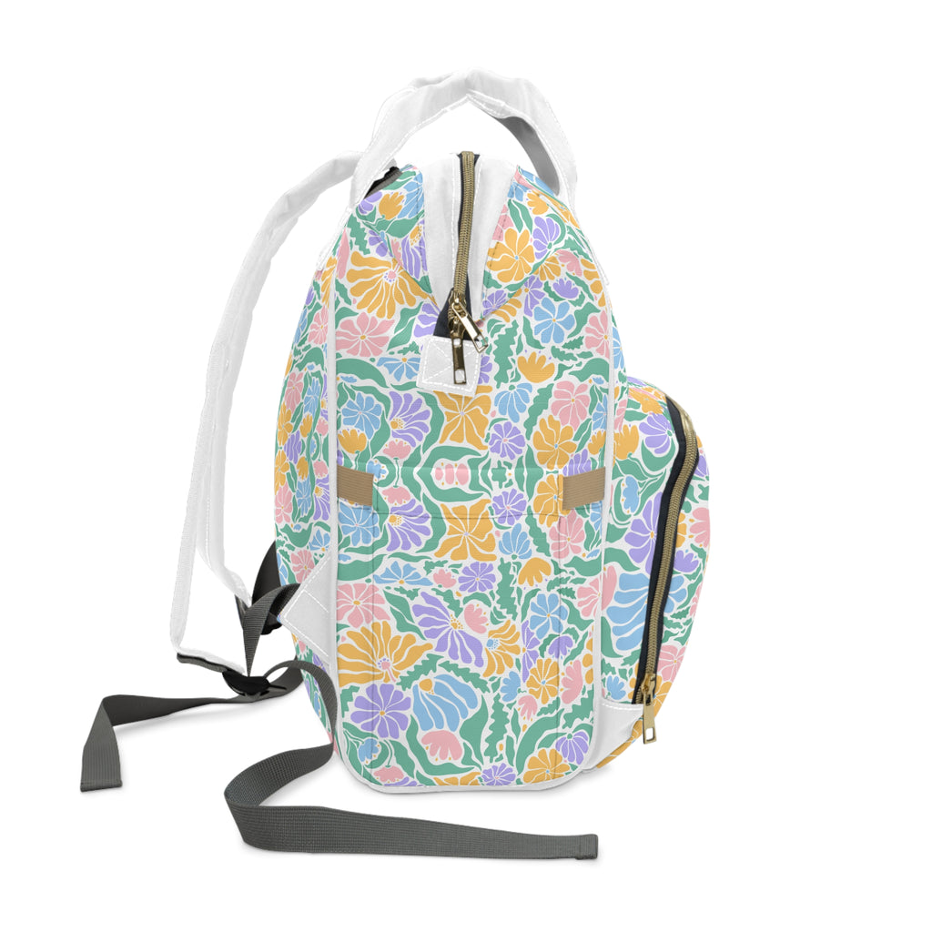 Floral Pastel Diaper Backpack