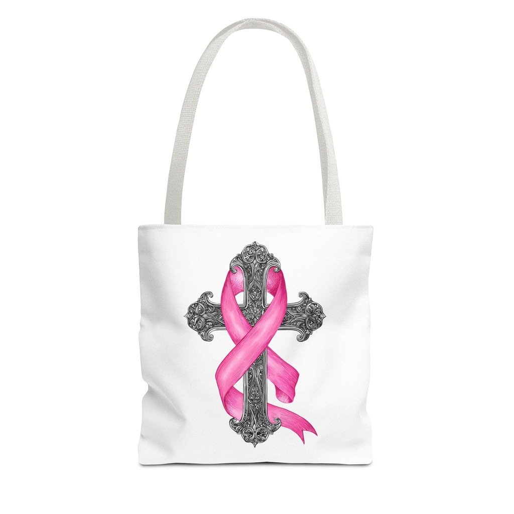 Breast Cancer Awareness Cross Tote Bag
