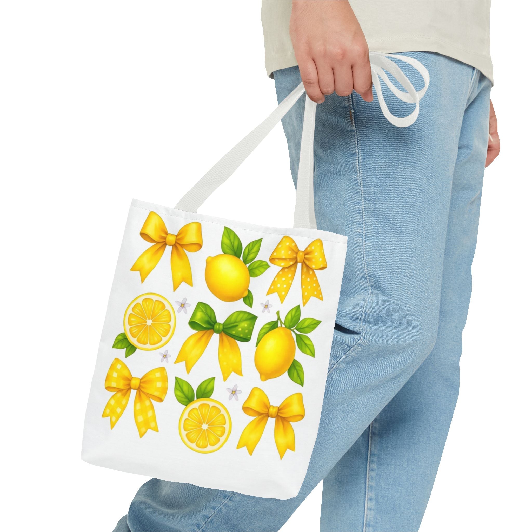 Lemon Bow Tote Bag