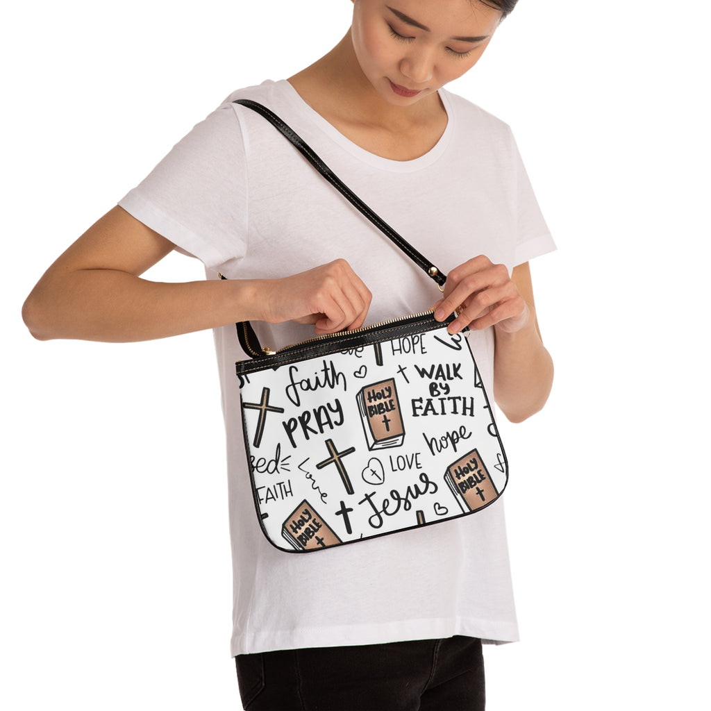 Jesus, Pray & Hope Cross Small Bag