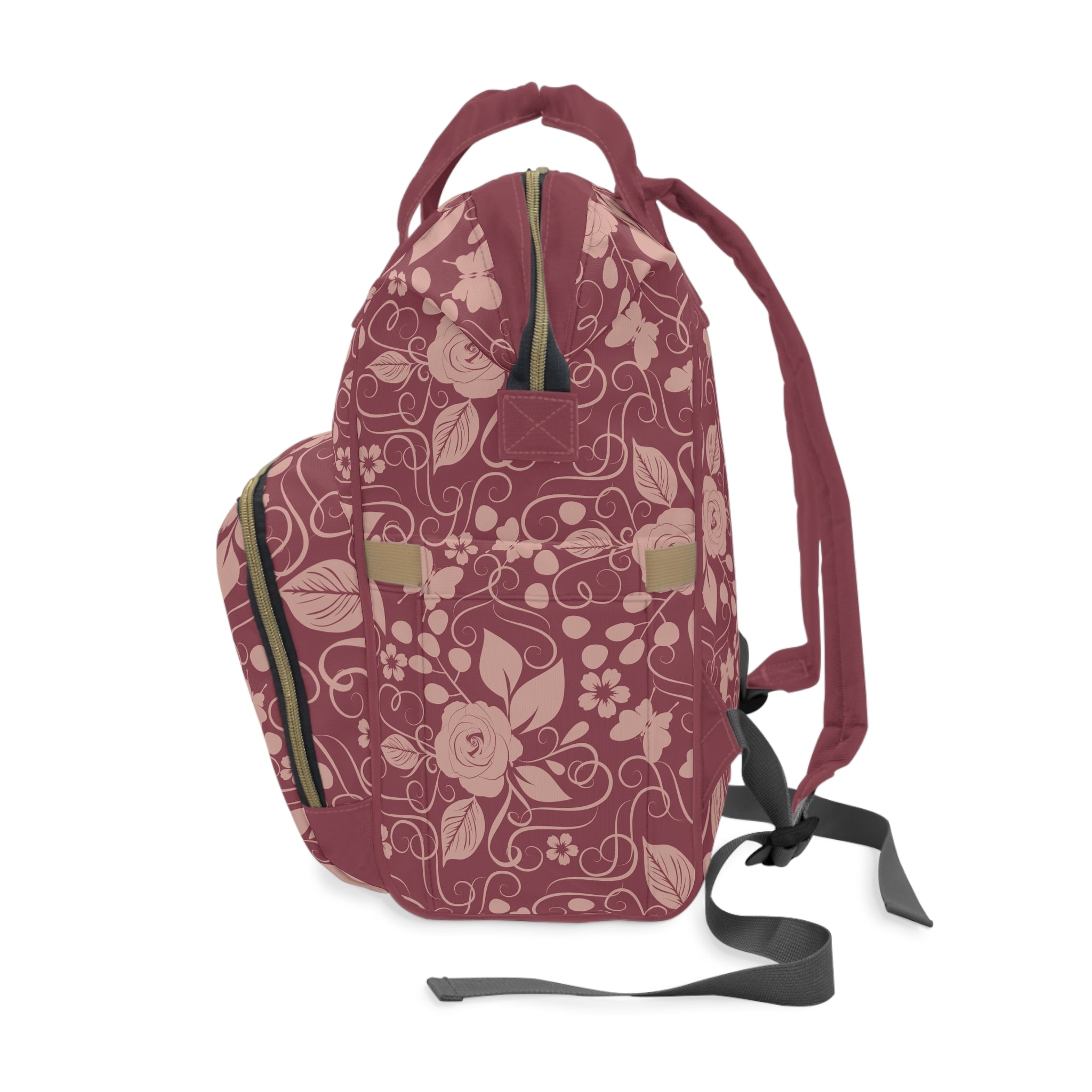 Floral Rose Diaper Backpack
