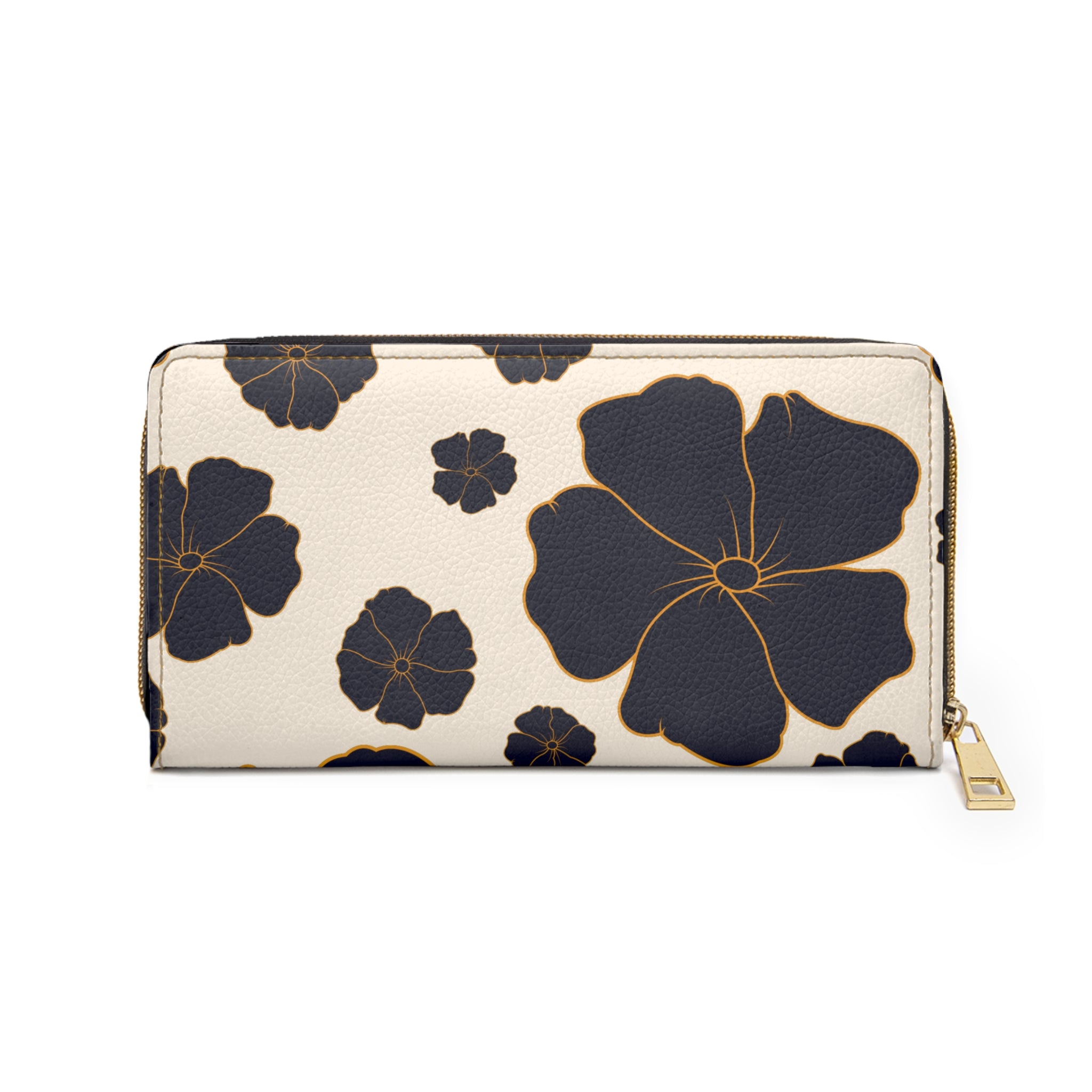Navy & Cream Poppy Wallet