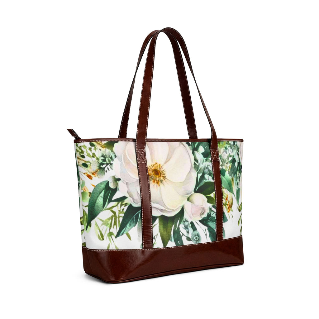 White Magnolia Shoulder Bag