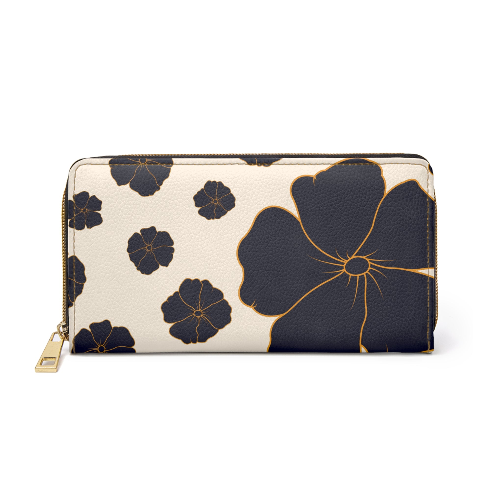 Navy & Cream Poppy Wallet
