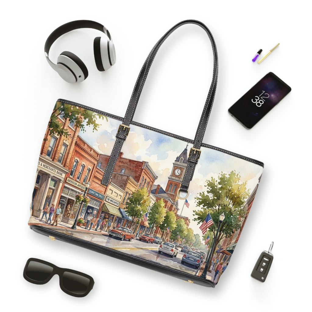 "The Electric City" Cityscape Tote