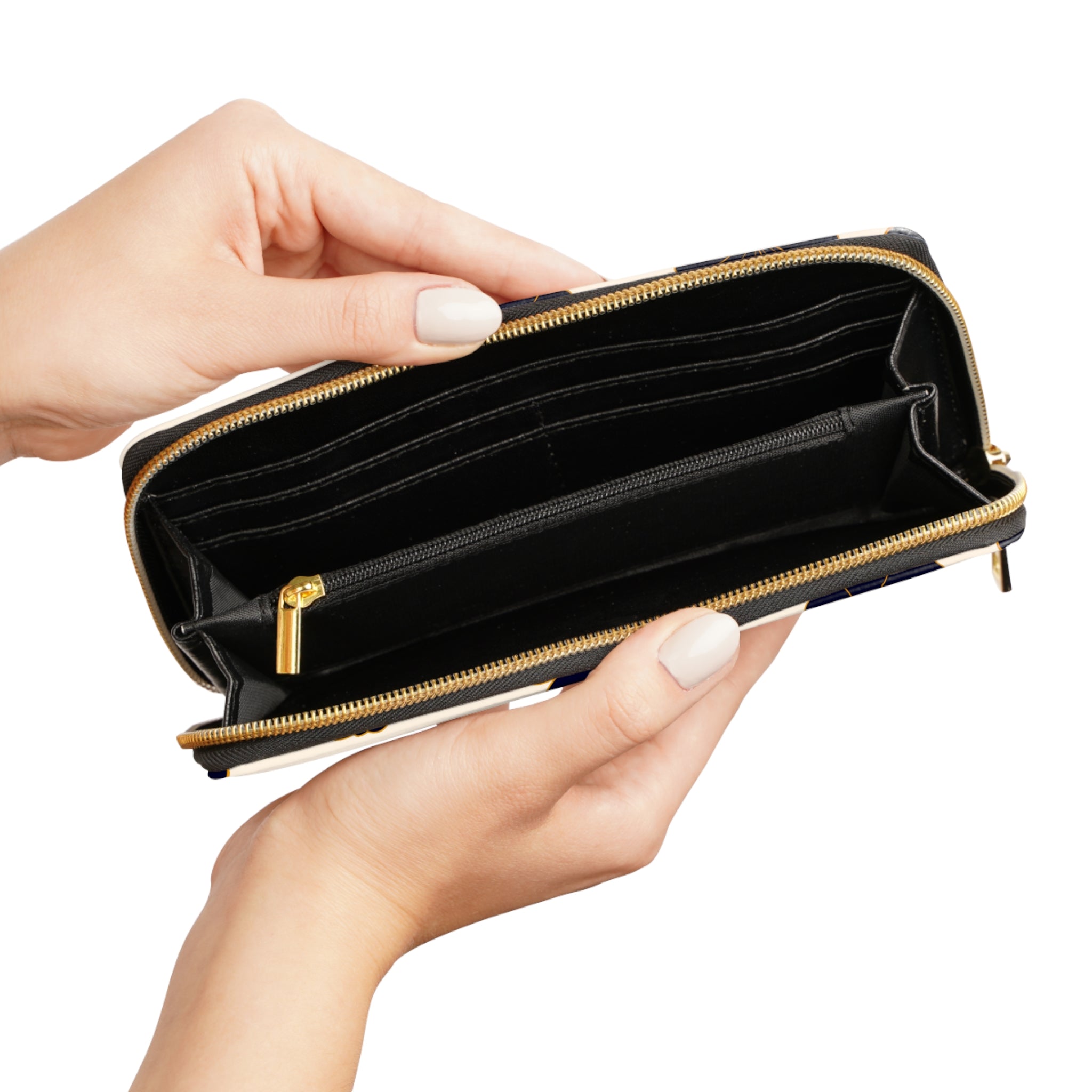 Navy & Cream Poppy Wallet