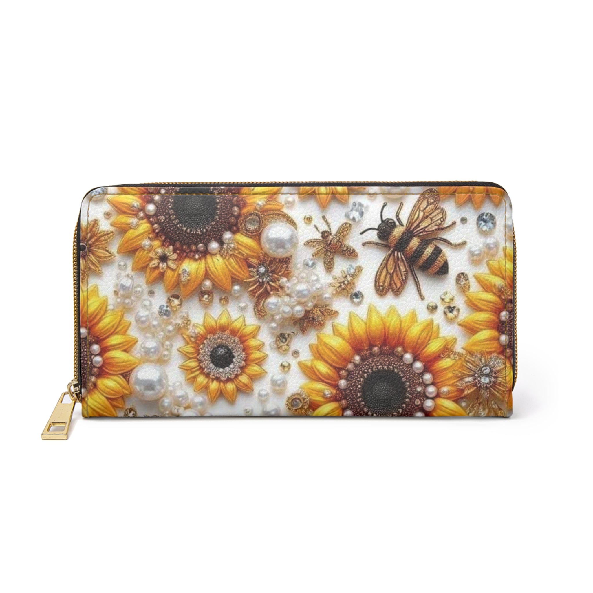 Sunflower and Bee Wallet
