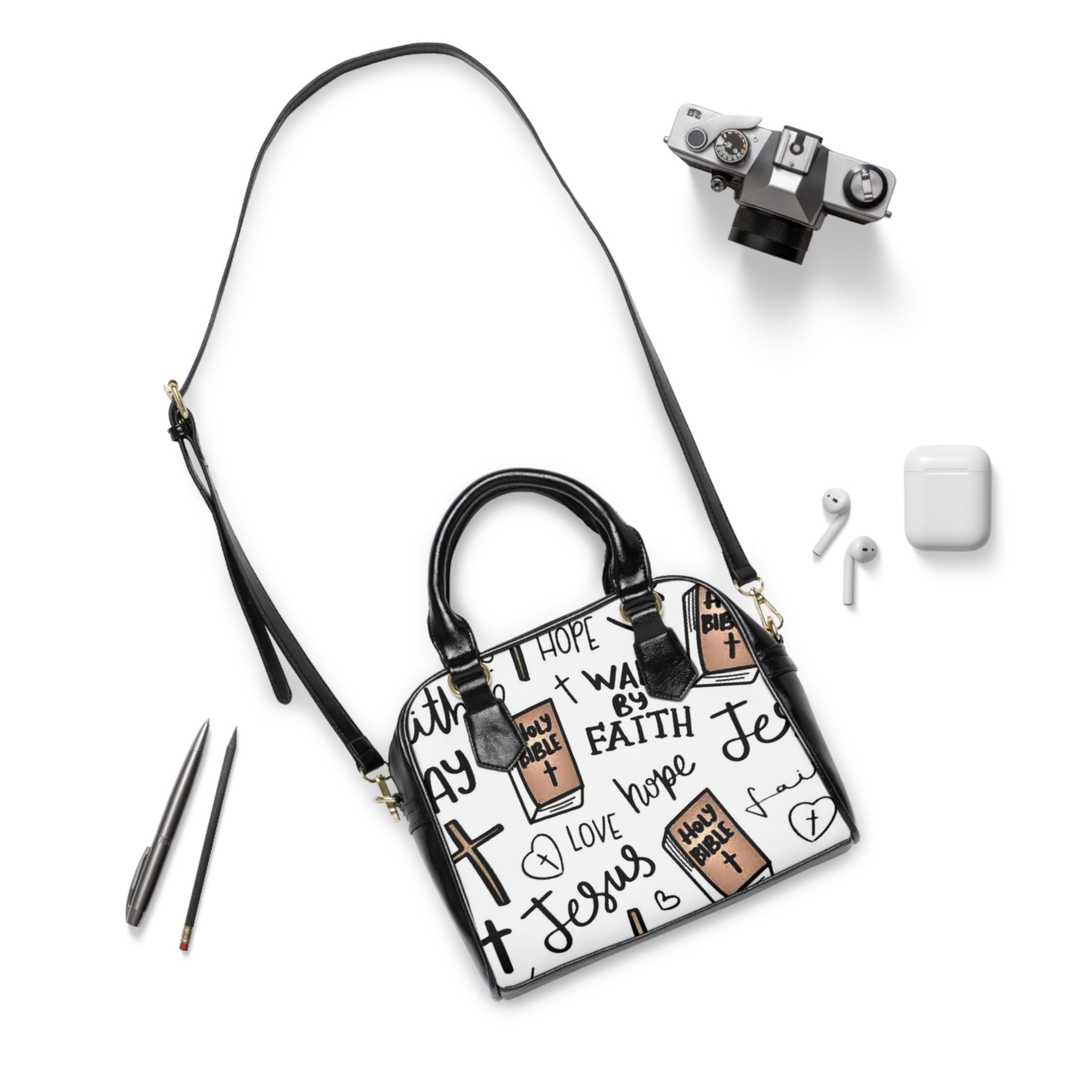Jesus, Cross & Bible Small Bag