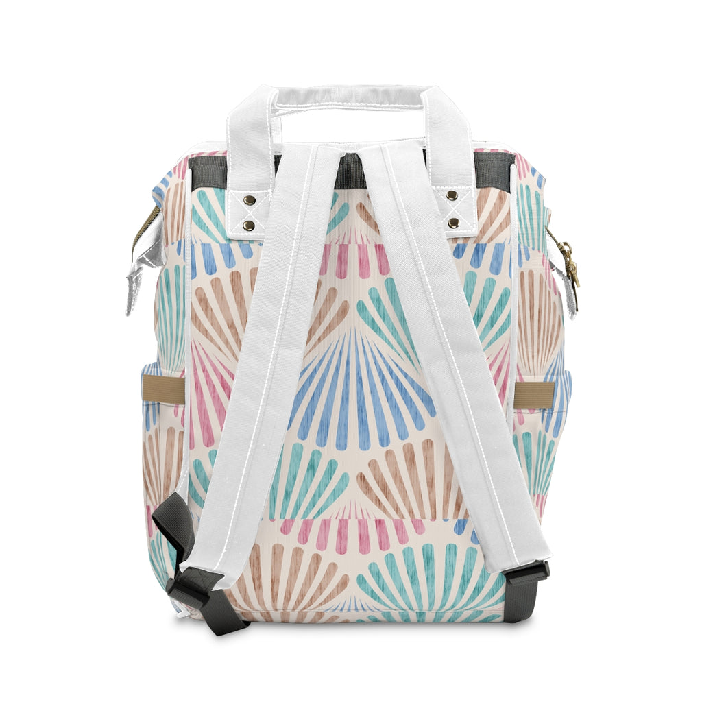 Pastel Shell Diaper Backpack