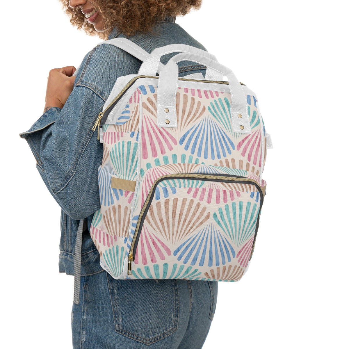 Pastel Shell Diaper Backpack
