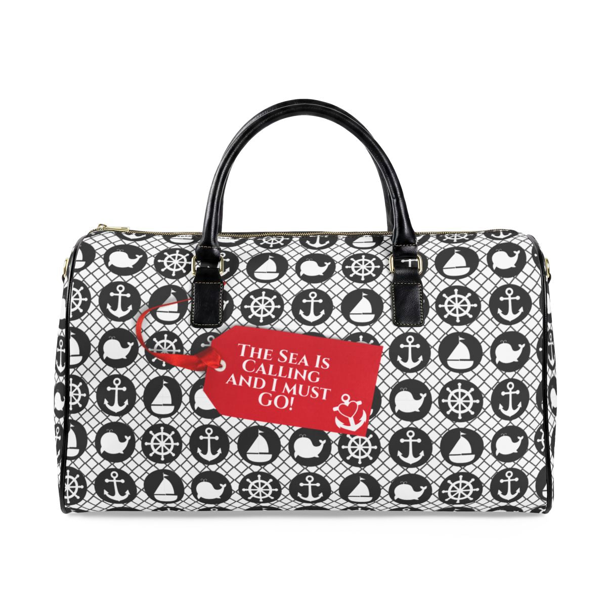 Weekender Duffle (“The Sea Is Calling and I Must Go”)