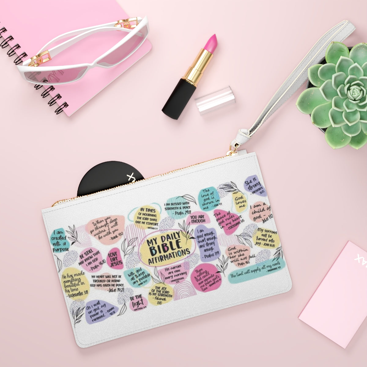 Daily Affirmations Clutch Bag