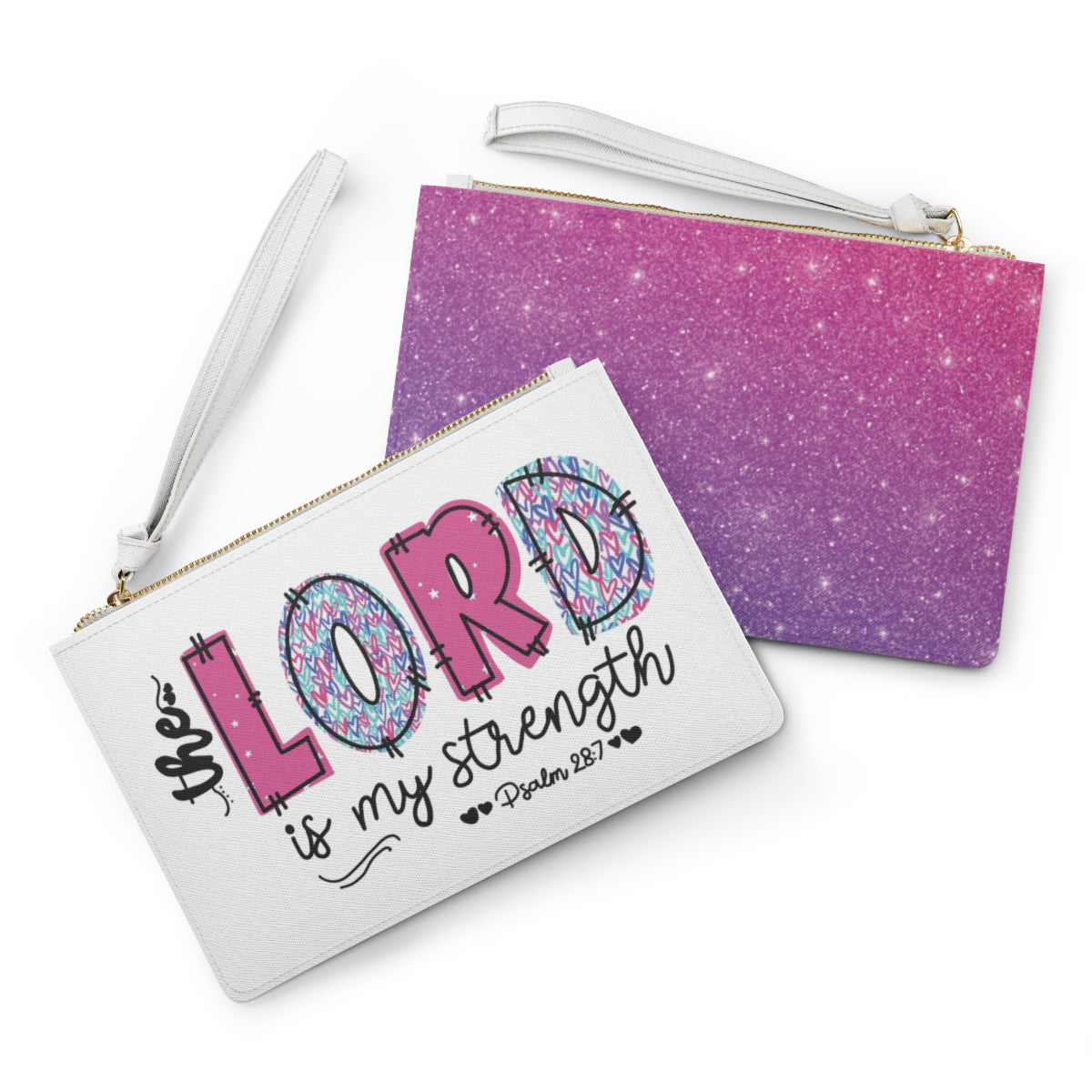 The Lord Is My Strength Clutch Bag