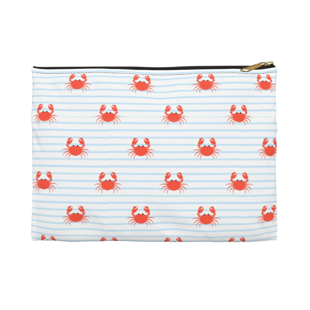 Cute Red Crabs Accessory Pouch