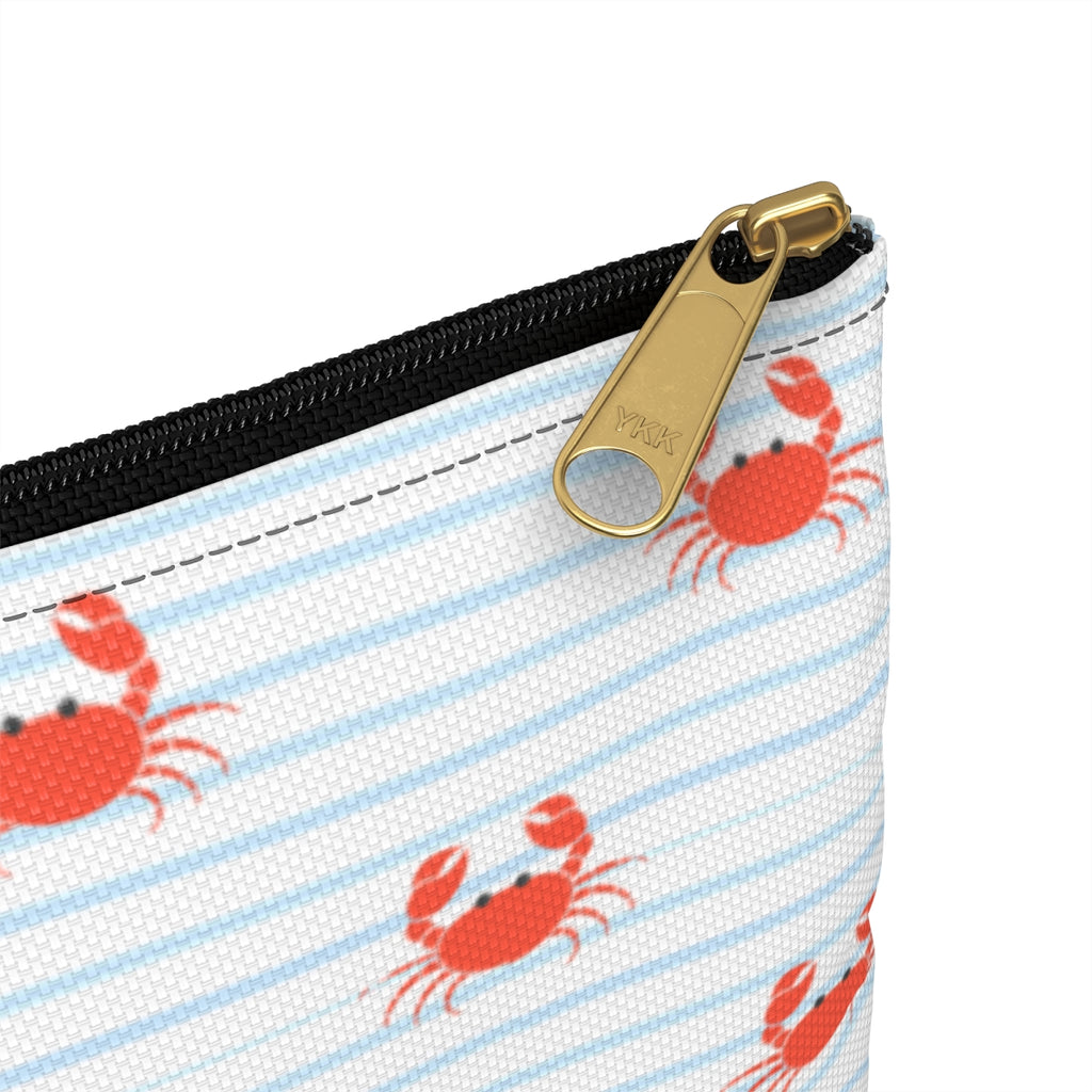 Cute Red Crabs Accessory Pouch