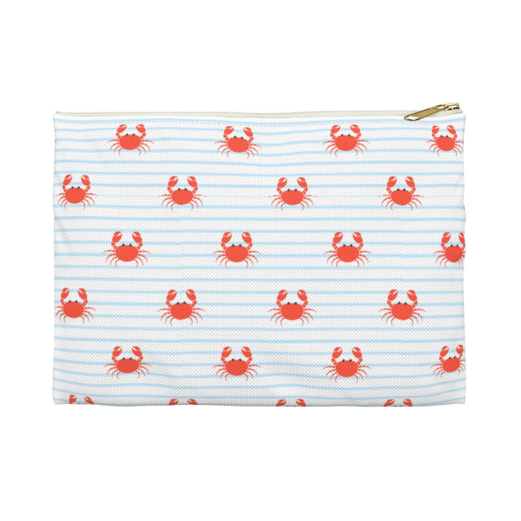Cute Red Crabs Accessory Pouch