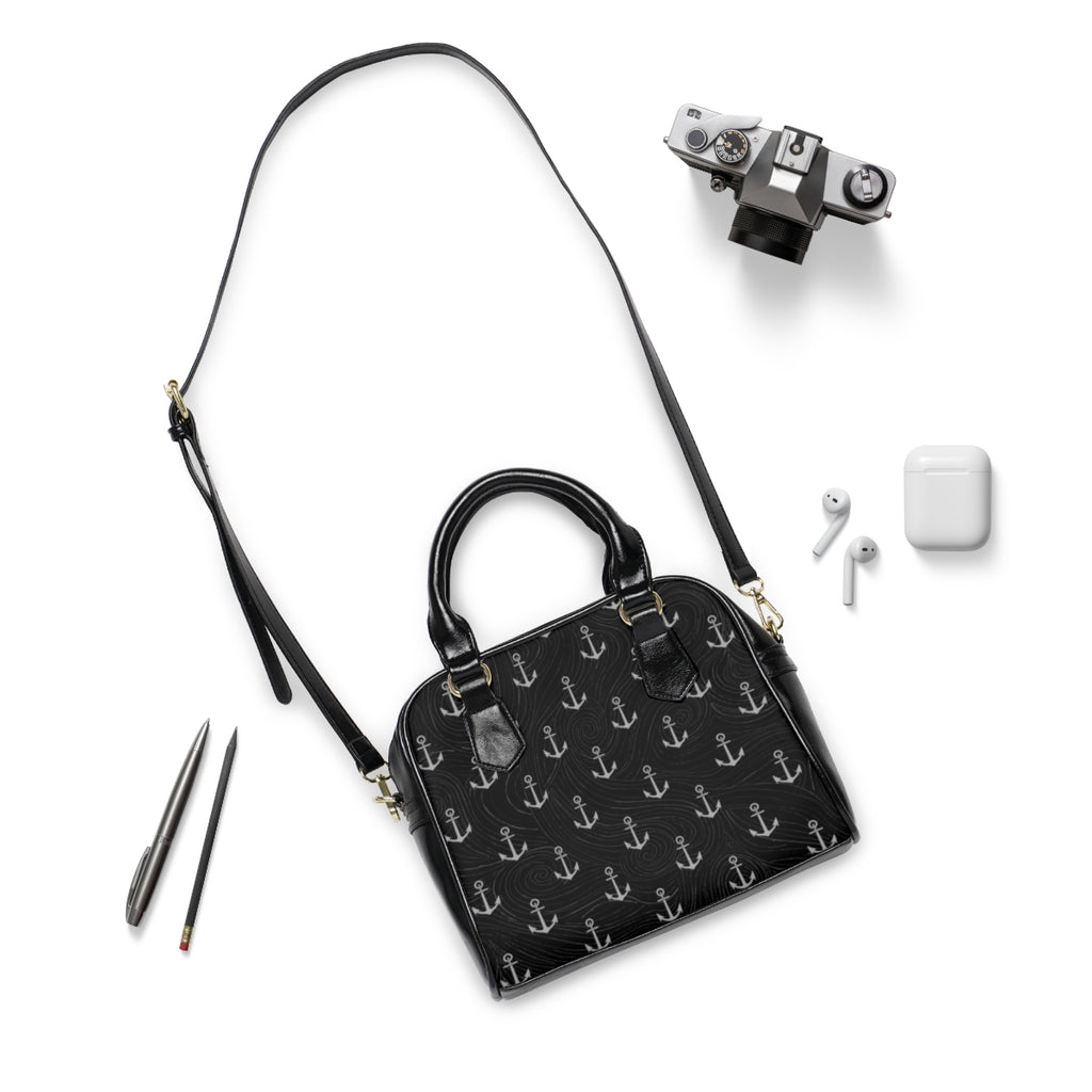 Nautical Black Handbag