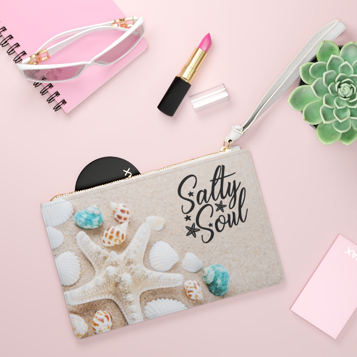 Salty Soul Beach Clutch Bag