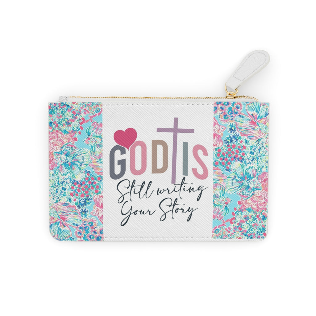 God Is still Writing Mini Clutch