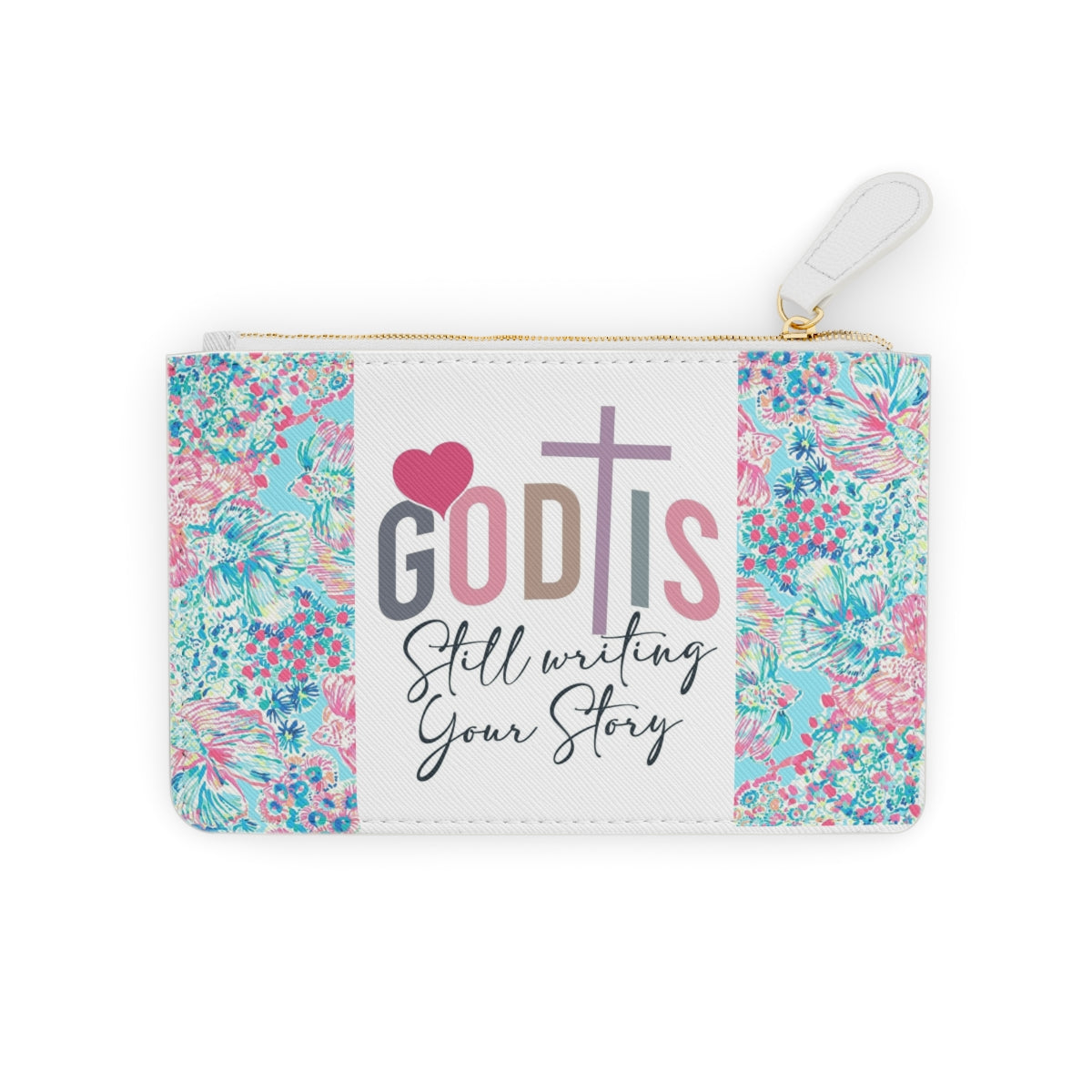 God Is still Writing Mini Clutch