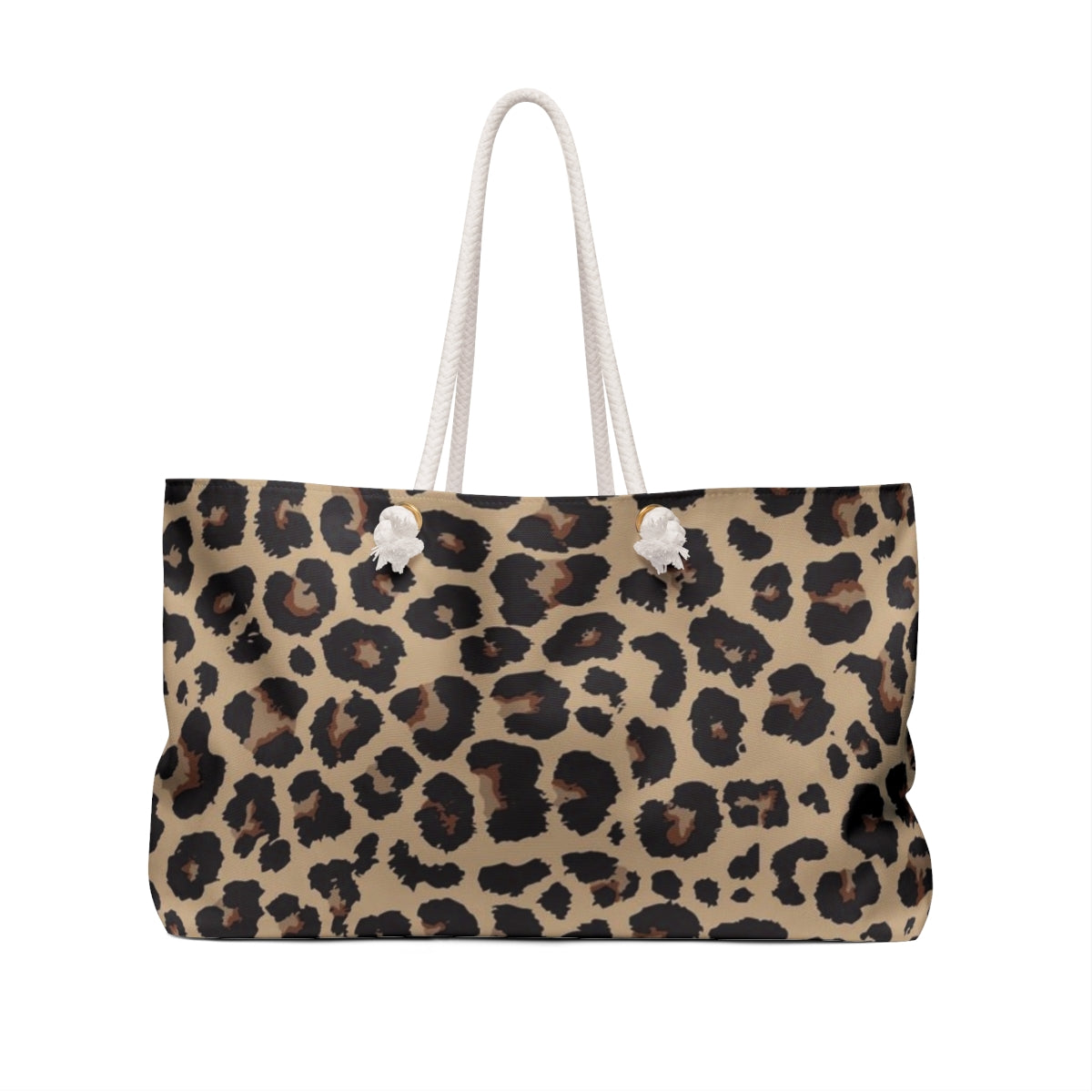 Coffee and Jesus Leopard Print Weekender Bag