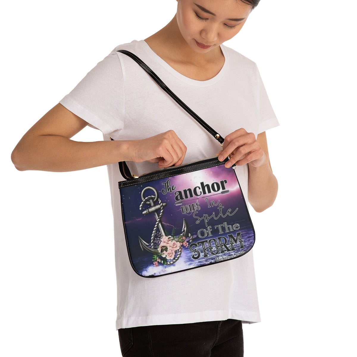 “The Anchor Was My Hope In Spite Of The Storm”  Nautical Crossbody