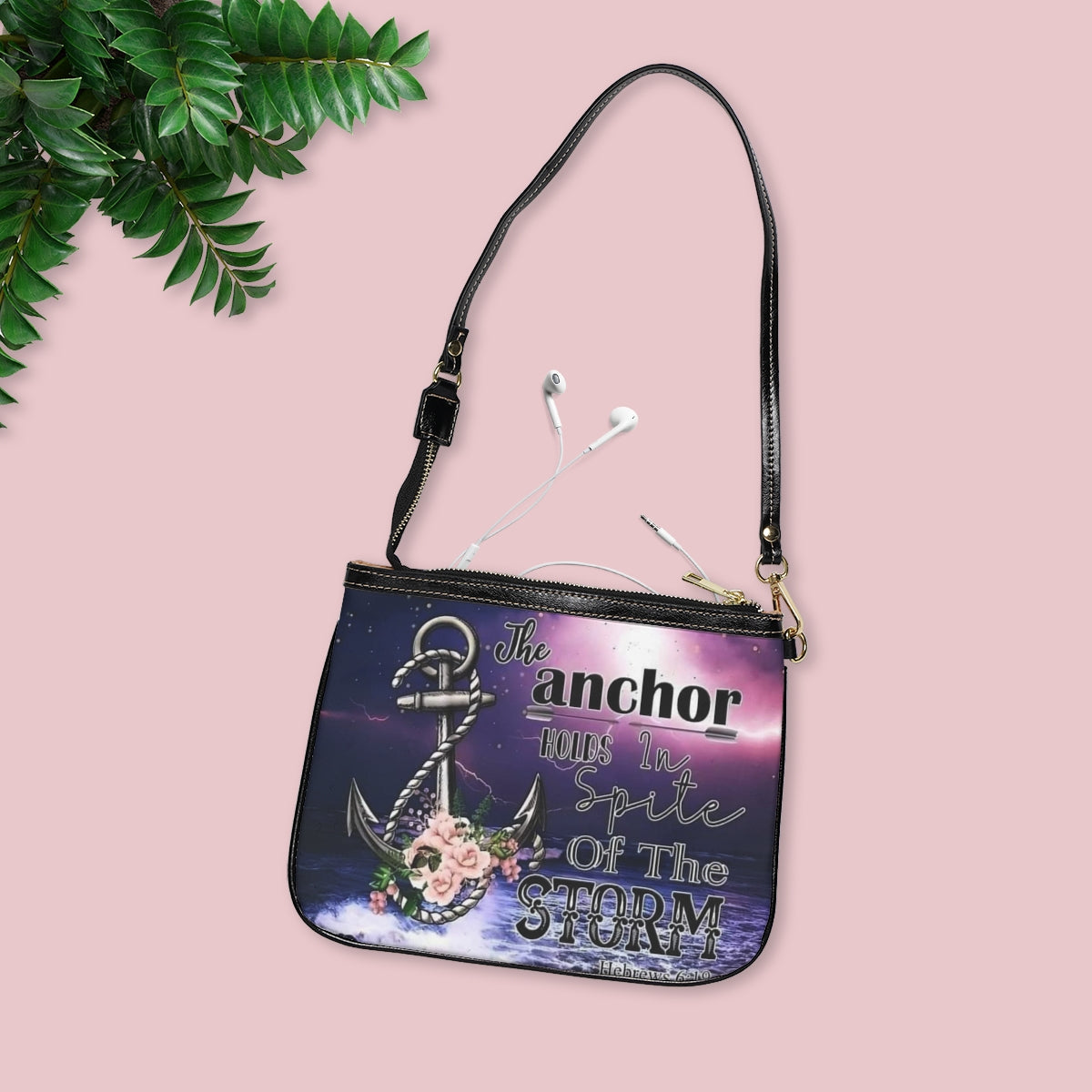 “The Anchor Was My Hope In Spite Of The Storm”  Nautical Crossbody
