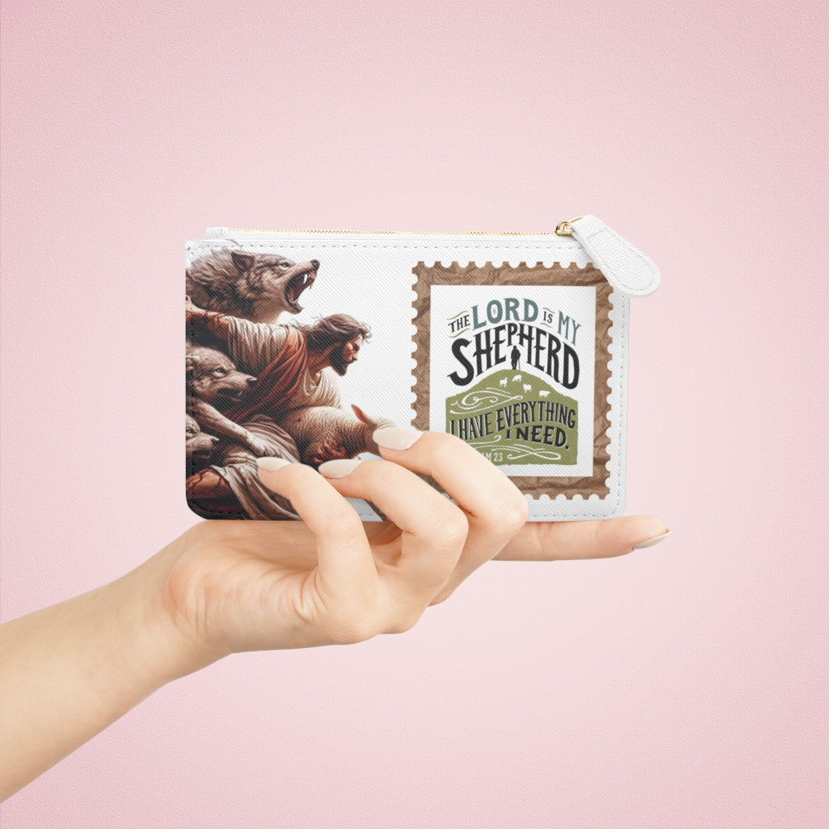 'The Lord Is My Shepherd'  Zip Pouch