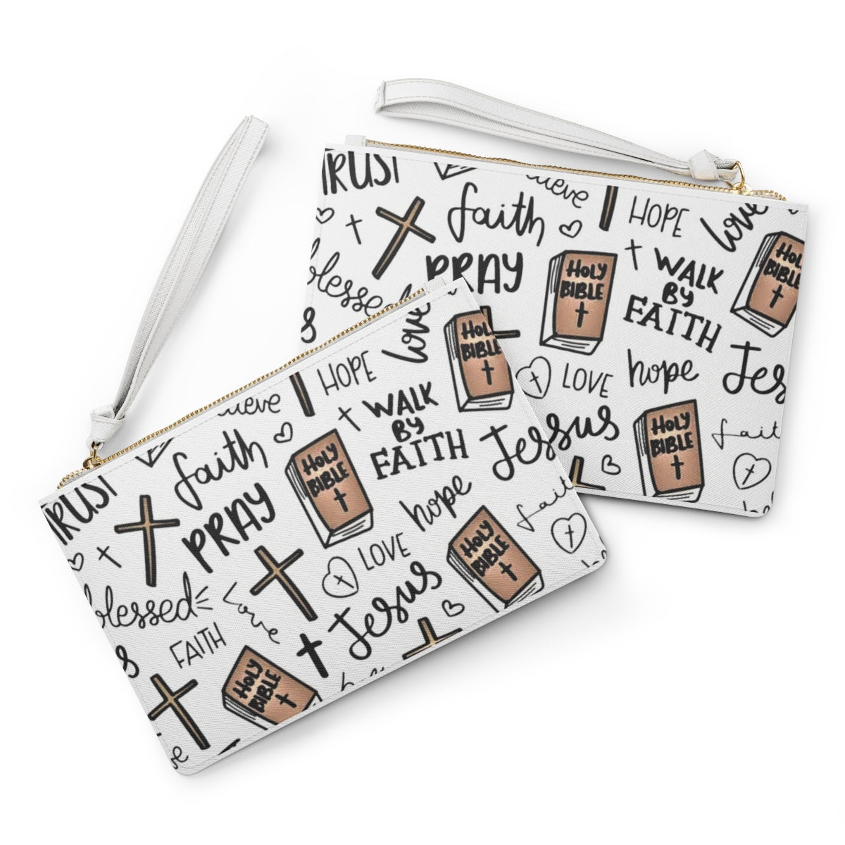 Faith Doodle Clutch