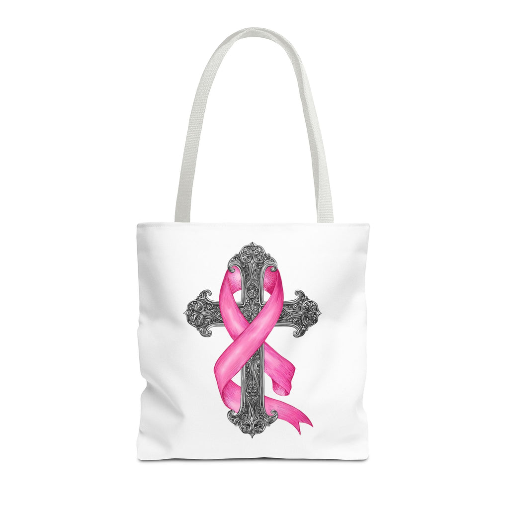 Breast Cancer Awareness Cross Tote Bag