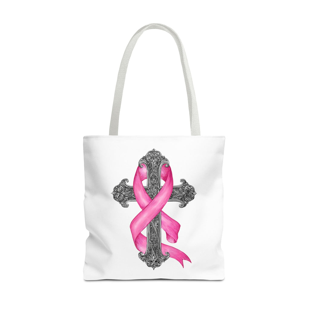 Breast Cancer Awareness Cross Tote Bag