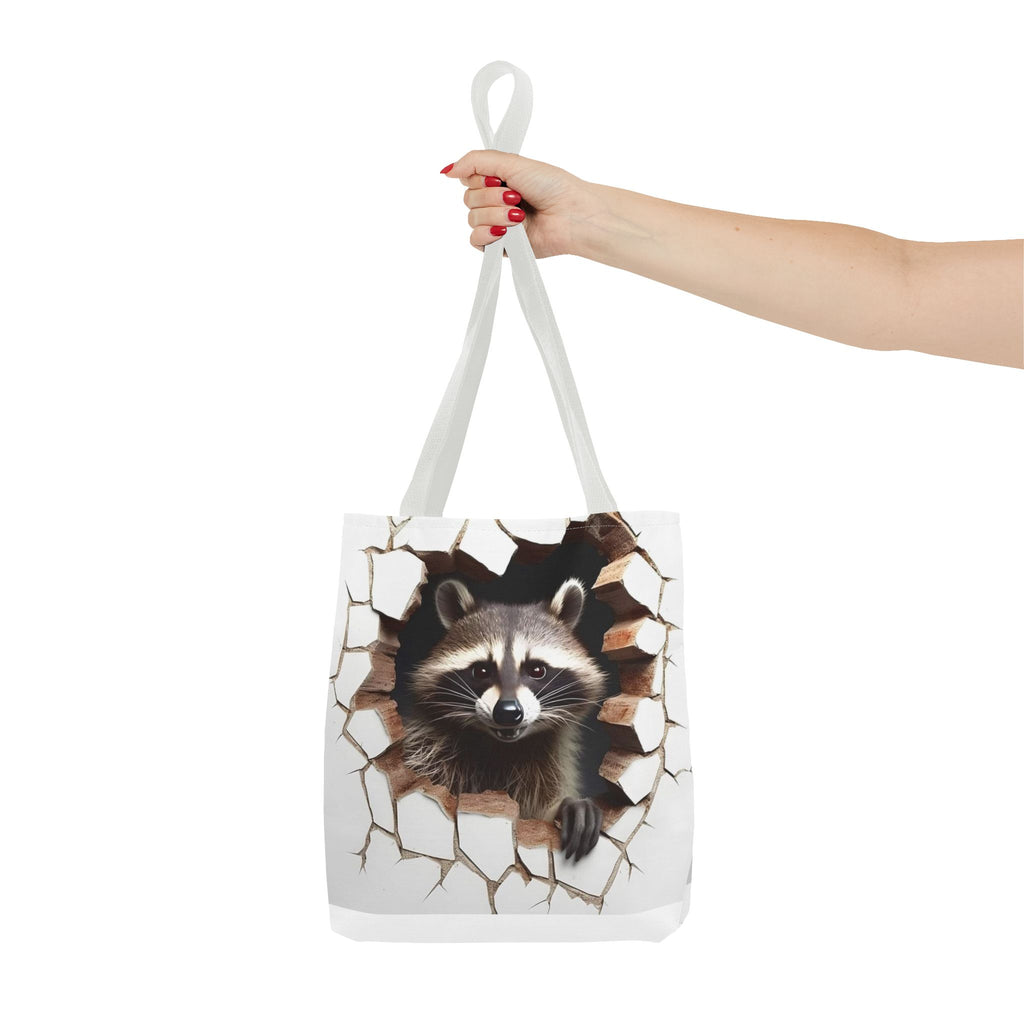Raccoon Peekaboo Tote Bag