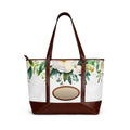 Personalized White Magnolia Shoulder Bag