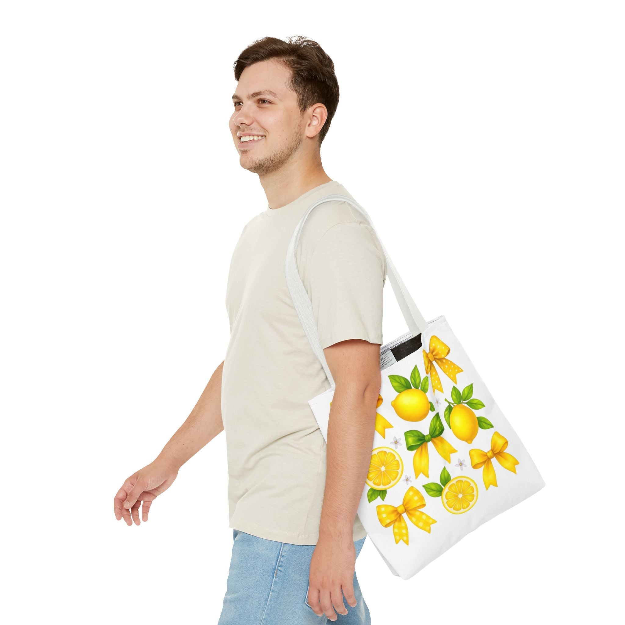 Lemon Bow Tote Bag