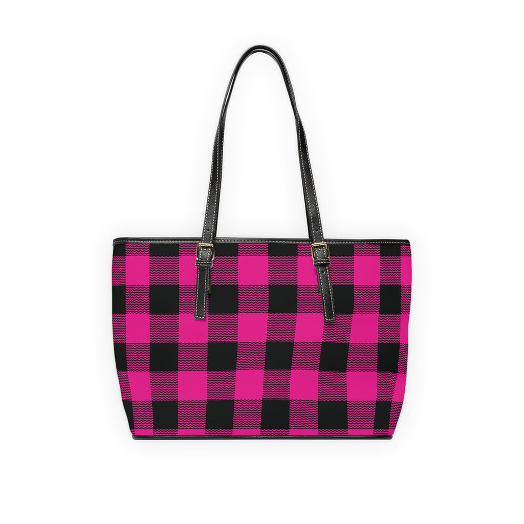 Merry Christmas Pink Plaid Bag