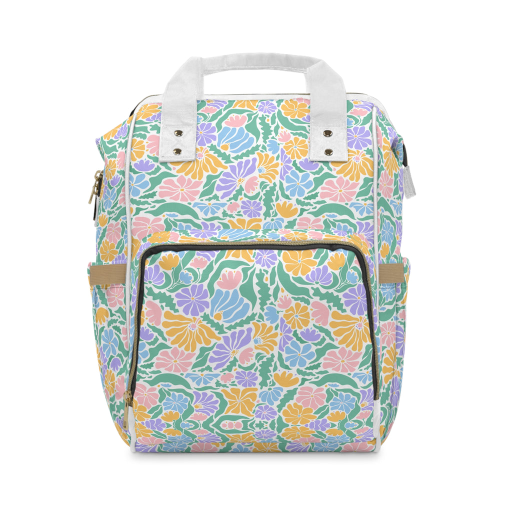 Floral Pastel Diaper Backpack