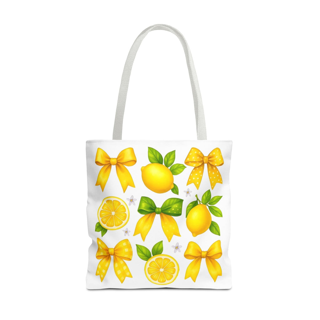 Lemon Bow Tote Bag
