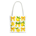 Lemon Bow Tote Bag