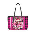 Merry Christmas Pink Plaid Bag