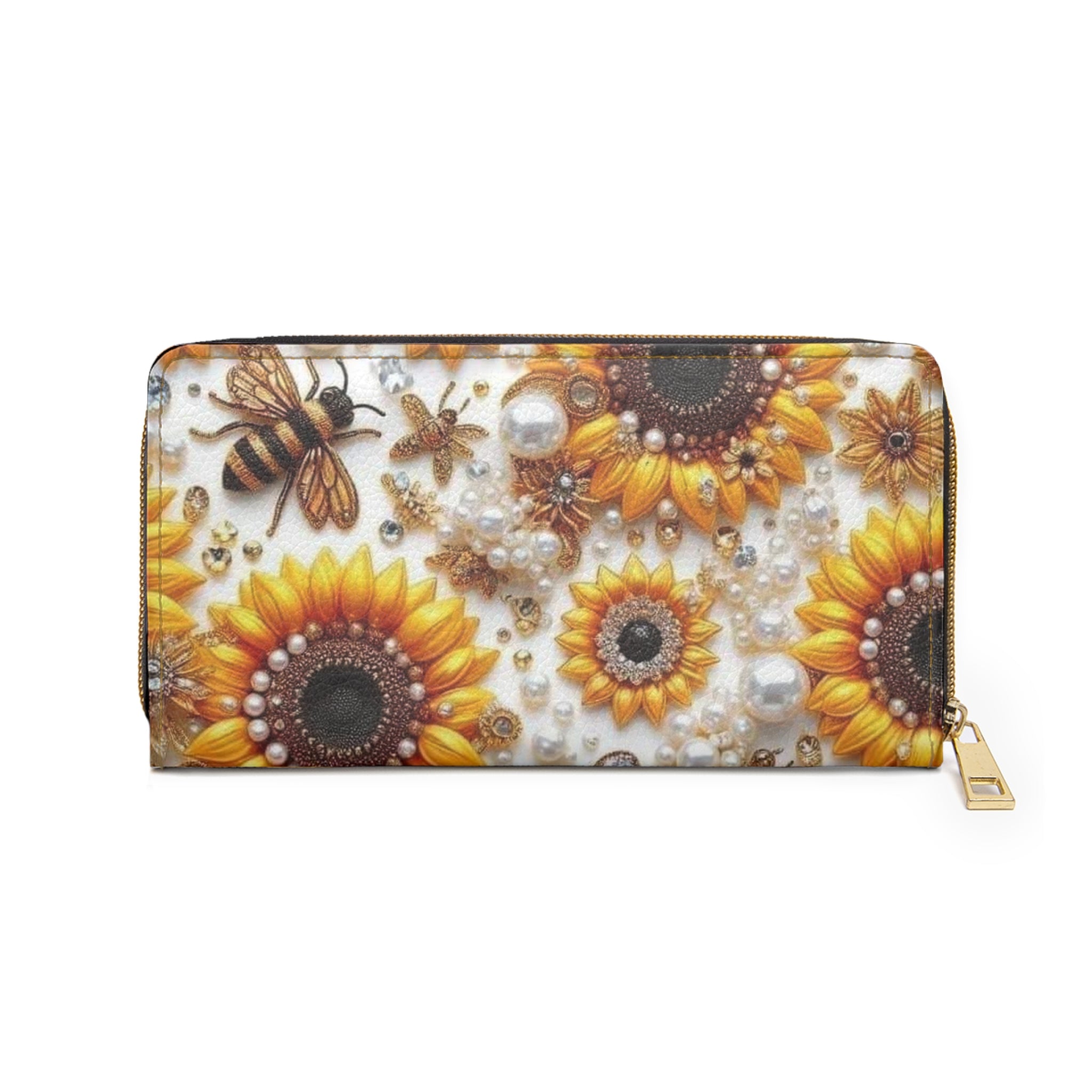 Sunflower and Bee Wallet