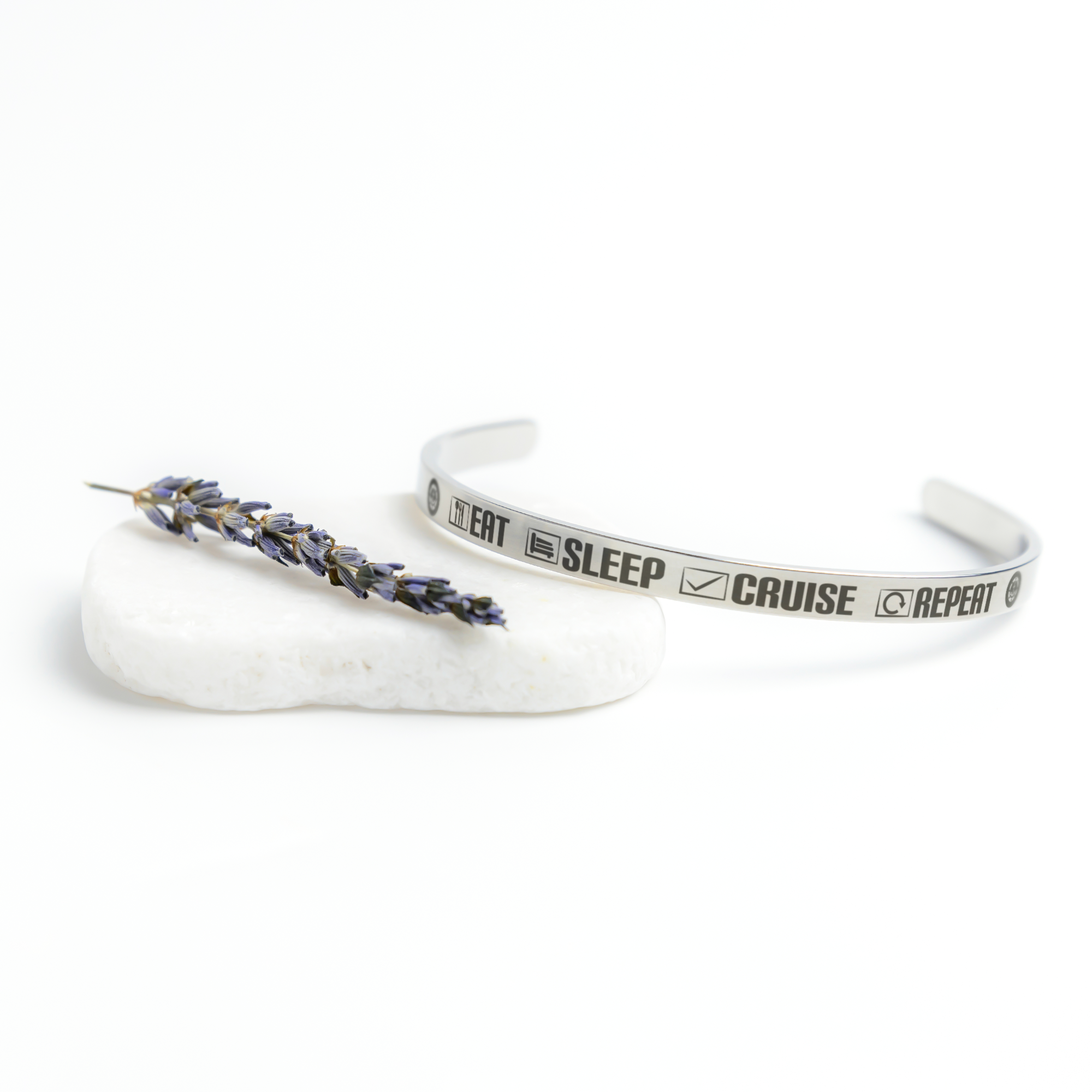 Eat_Sleep_Cruise_Repeat_Cuff_Bracelet_Silver_Lifestyle_03_Mockup.png_15282746