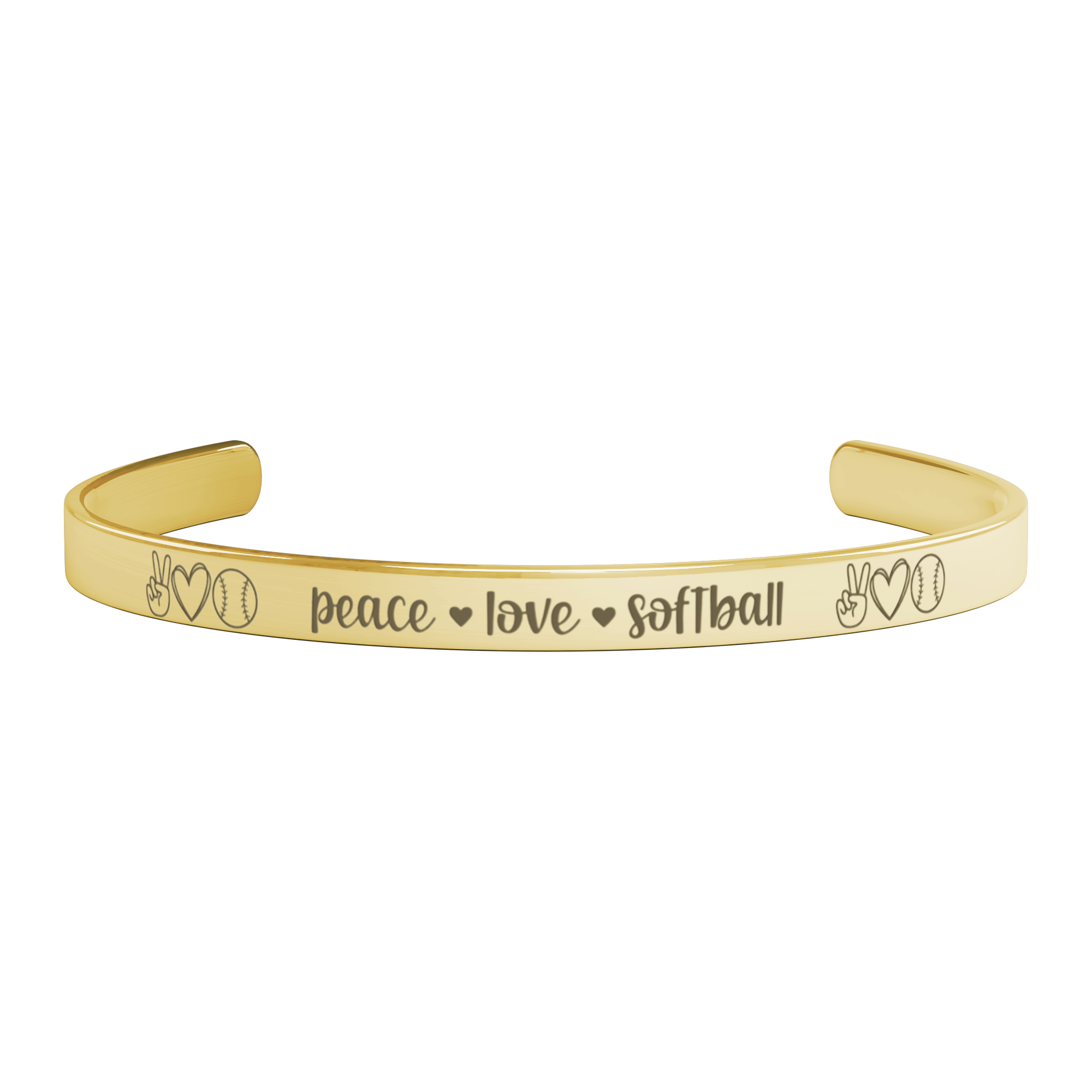 Peace_Love_Softball_Cuff_Bracelet_Gold_Transparent_01_Mockup.png_15282807
